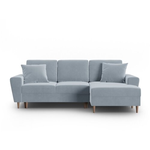 Cosmopolitan Design Svijetlo plava bar&amp;scaron;unasti sklopiva/s prostorom za odlaganje kutna garnitura (s desnim kutom/s ležaljkom) Kyoto &amp;ndash; Slike