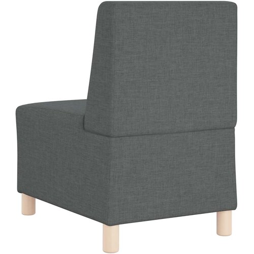  Modularna sofa bez naslona za ruke tamno siva 55 cm tkanina Slike