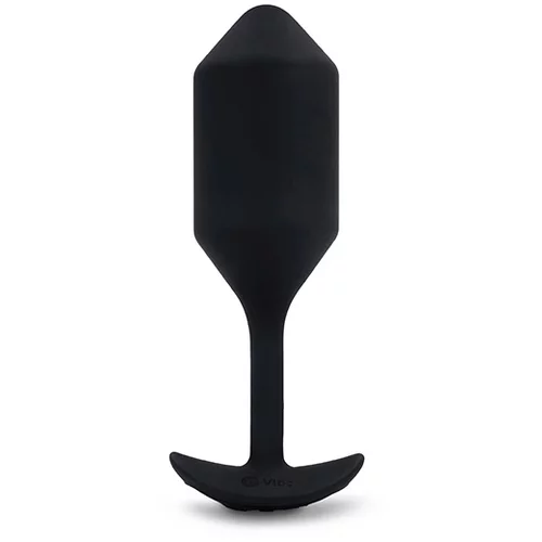 b-Vibe Vibracijski analni čep - Snug Plug 4 XL, črn