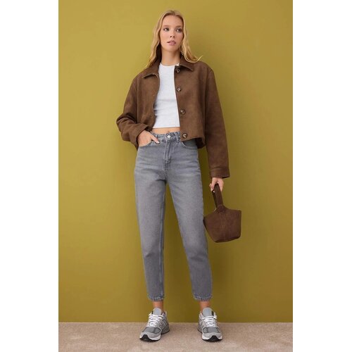 TRENDYOLMILLA ženski pantalone model Twoaw26Je00059, siva Slike
