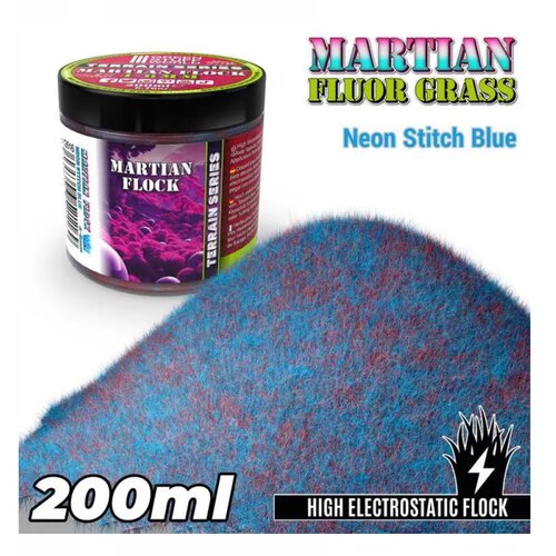 Green Stuff World Martian Fluor Grass - Neon Stitch Blue - 200ml Slike