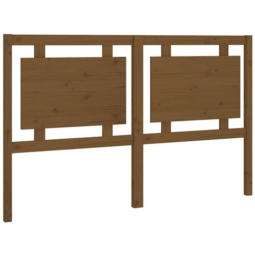  Uzglavlje za krevet boja meda 155,5x4x100 cm masivna borovina Slike