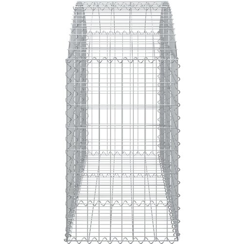  Gabionska ko&amp;scaron;ara s lukom 150x50x80/100 cm pocinčano željezo Slike