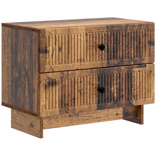 vidaXL Noćni ormar Staro drvo 62 x 34 5 x 47 5 cm Konstruirano drvo - Staro drvo Cene