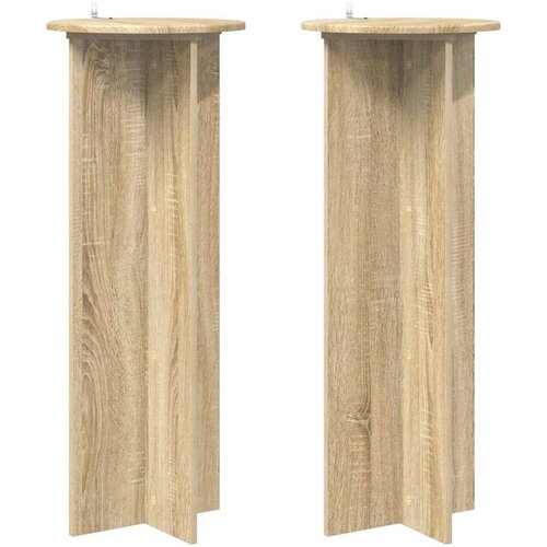  Stalak za biljke 2 pcs Hrast sonoma Ø40 x 100 cm Cene