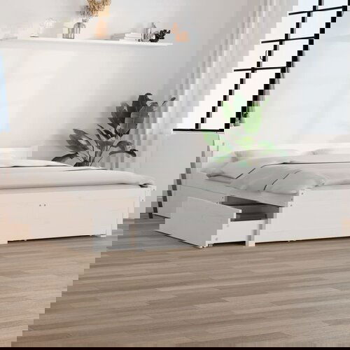 The Living Store Posteljni okvir s predali bel 160x200 cm - Posteljni Okvir, (21525826) Slike