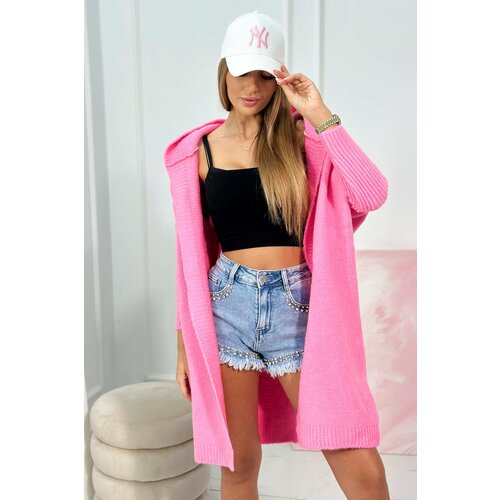 Kesi Sweater with bat wool light pink Slike