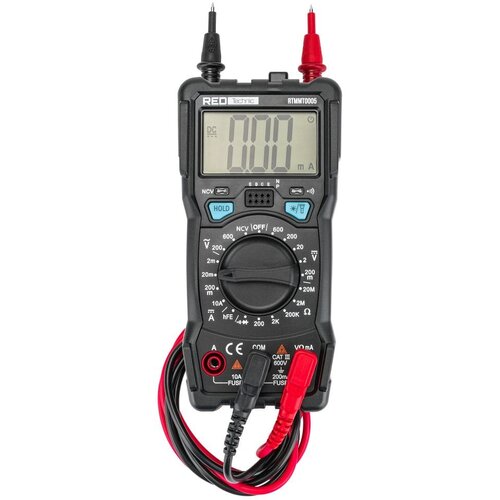  digitalni multimetar osvijetljeni lcd 600v crni Slike