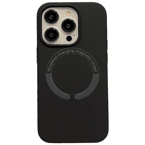  futrola leather case magsafe za iphone 14 pro (6.1) crna Slike