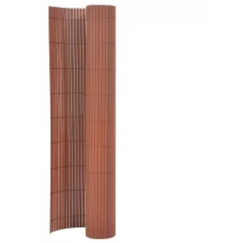 Dvostrana vrtna ograda 110 x 300 cm smeđa Cene