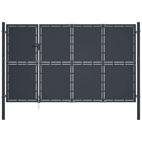  Vrtna vrata čelična 350 x 175 cm antracit Cijene