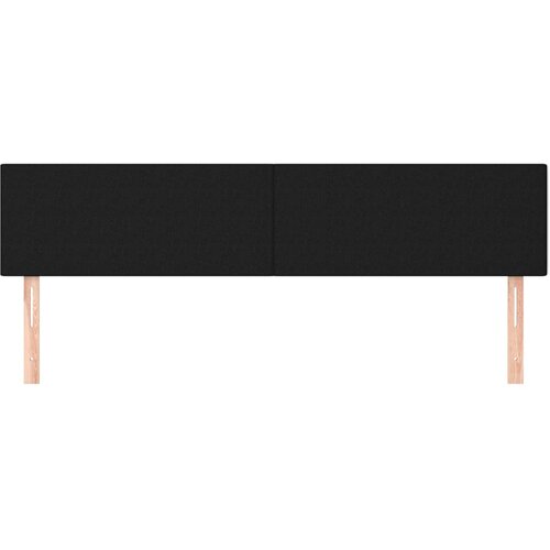  Uzglavlja crna 160x5x78/88 cm od tkanine Slike