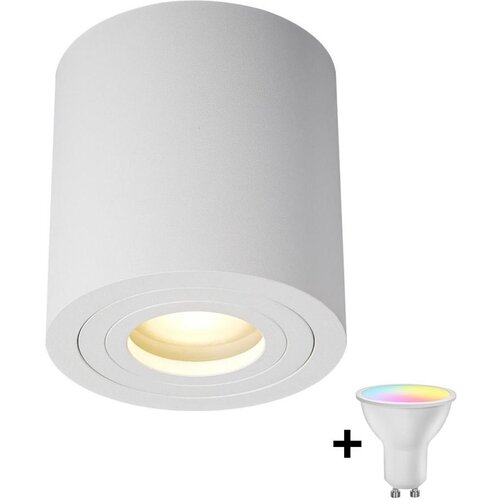 Zuma line ACGU10-158-N - LED RGBW prigu&scaron;iva spot svetiljka 1xGU10/6W/230V IP44 bela+daljinski upravljač Cene