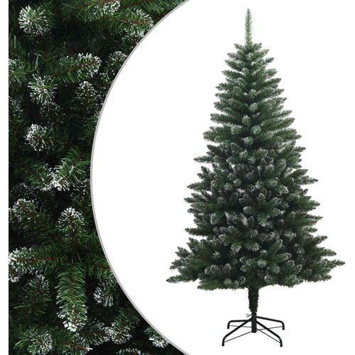  Umjetno božićno drvce s nogom 210 cm PVC i metal Matirano Slike