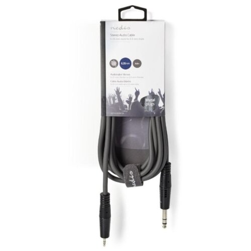 Nedis COTH23205GY30 Stereo Audio Cable 6.35mm muski na 3.5mm muski, 3m, Dark Grey Slike
