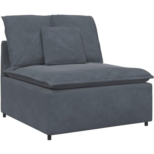  Modularna sofa s podnožjem i jastucima tamno siva Slike