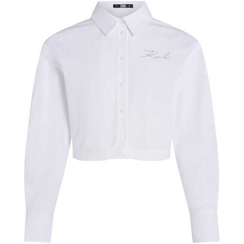 Karl Lagerfeld Bluza srebro / bijela Slike