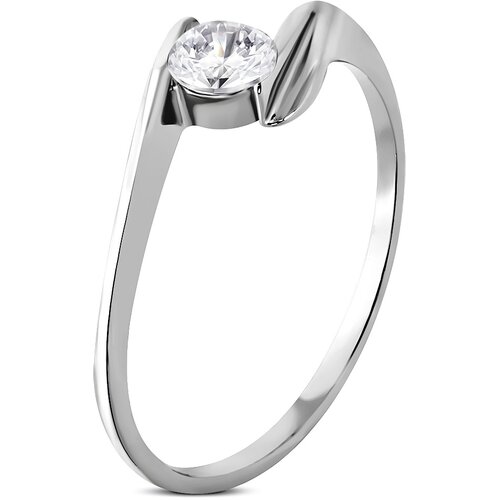 Kesi Thiny shine surgical steel engagement ring Slike