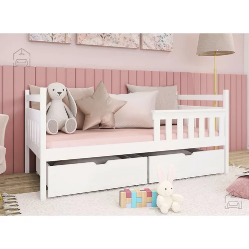 Lano Otroška postelja Emma - 80x160 cm - Bela