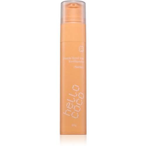 Hello Coco Toothpaste Peach Iced Tea prirodna zubna pasta 60 g Slike