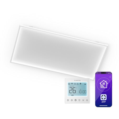 Klarstein Wondersky infracrvena ploča | 770 W | 4 - 8 m² | Minimalistički dizajn | 120 cm x 60 cm Cijene