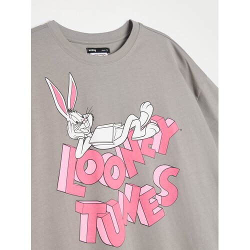 Sinsay Pamučna majica s Looney Tunes printom Slike