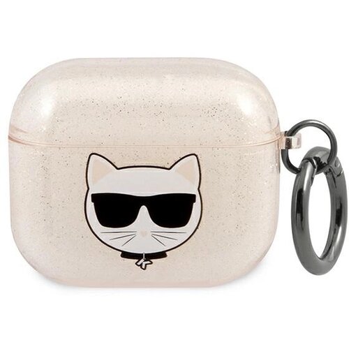 Karl Lagerfeld ETUI CHOUPETTE Z BLEŠČICAMI ZA AIRPODS 3 ZLAT, (21834755) Cene