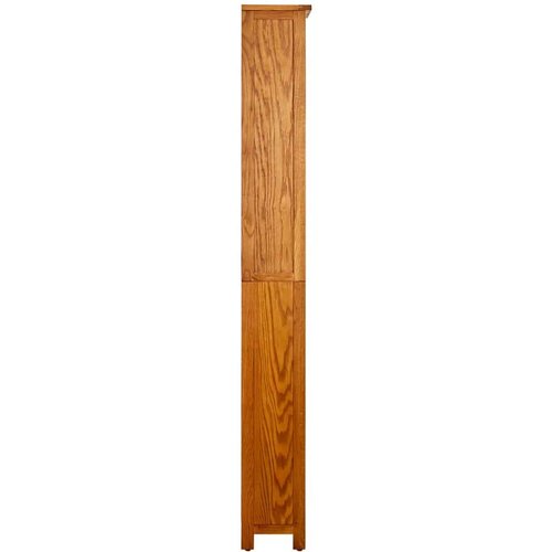 VidaXL Knjižna omara 6-nadstropna 52x22x180 cm trdna hrastovina Slike