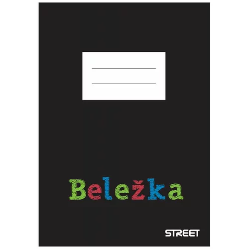 STREET Beležnica Black Edition, A6, 54 listov, črte