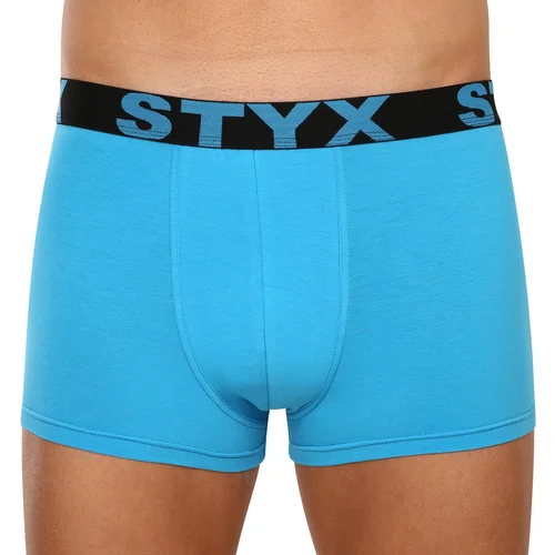 STYX Men's boxers sports rubber oversize light blue