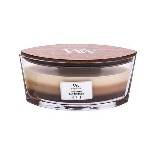 WoodWick trilogy Café sweets dišeča svečka 453,6 g unisex Cene
