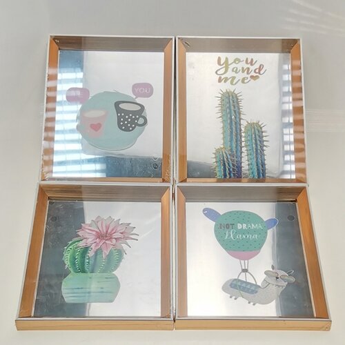  Slika na ogledalu 24x19cm 190630 Cene