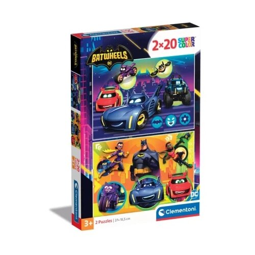Clementoni puzzle 2x20 batwheels ( CL24806 ) Slike