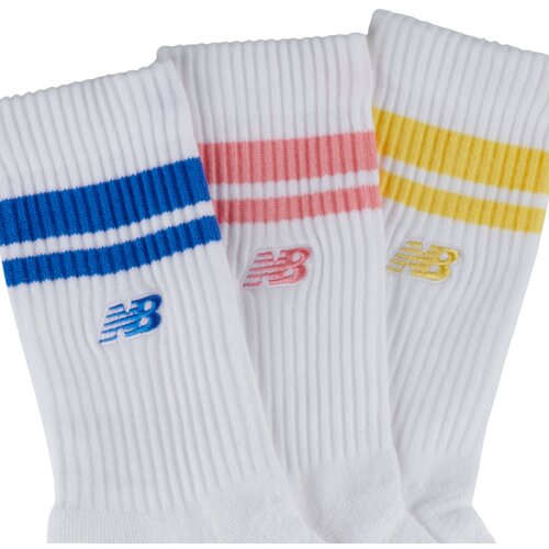 New Balance ACTIVE LIFESTYLE STRIPED CREW SOCKS 3 PACK Bijela Slike