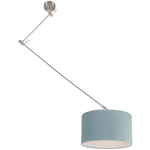 QAZQA Sodobna viseča svetilka iz jekla z mineralno barvo 35 cm - Blitz I.