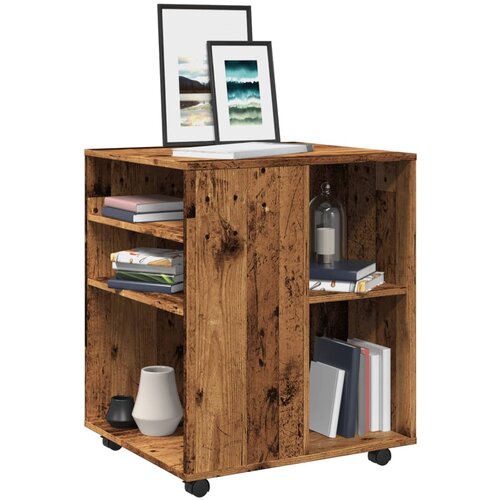 VidaXL Omarica na kolesih starinski les 60x53x72 cm inženirski les Slike