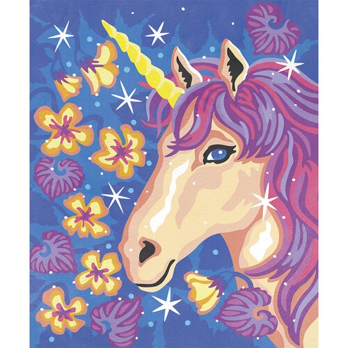 Janod bojanka po brojevima sa bojama na bazi vode unicorns Slike
