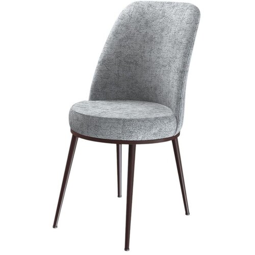 Hanah home set trpezarijskih stolica Dexa 8 kom, siva tkanina Babyface, braon metalne noge Cene