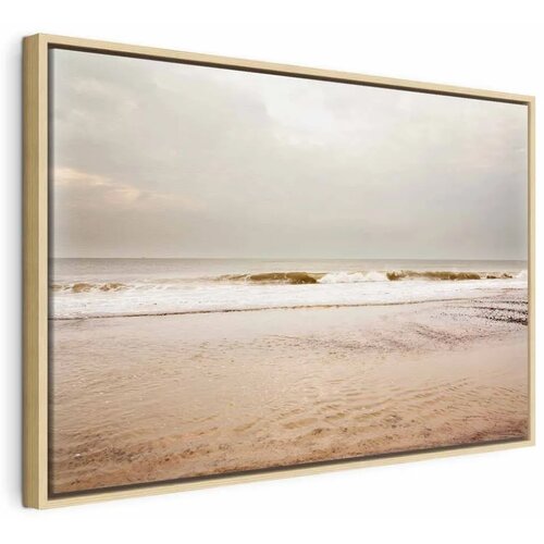  Slika - Sea After Storm (1 Part) Wide 120x80 U prirodnom drvenom okviru Cene