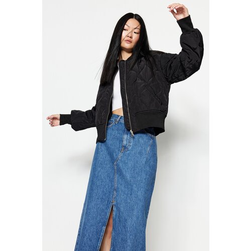 Trendyol Winter Jacket - Black - Bomber jackets Slike