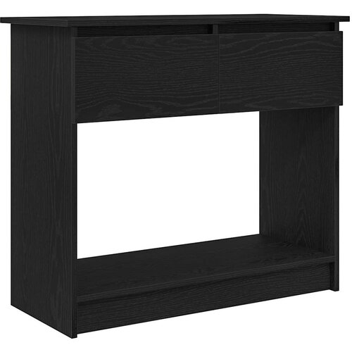 Maison Chic konzolna miza - miza ob steni s predali črna 85,5x38,5x74,5 cm, (21786570) Cene