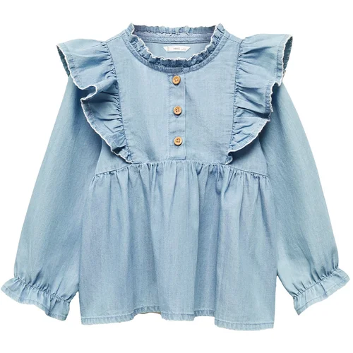 MANGO KIDS Bluza 'ANDREAB' svijetloplava / bijela