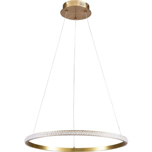  LED luster na sajli DIANA LED/25W/230V 4000K, prečnika 50 cm, zlatna Cene