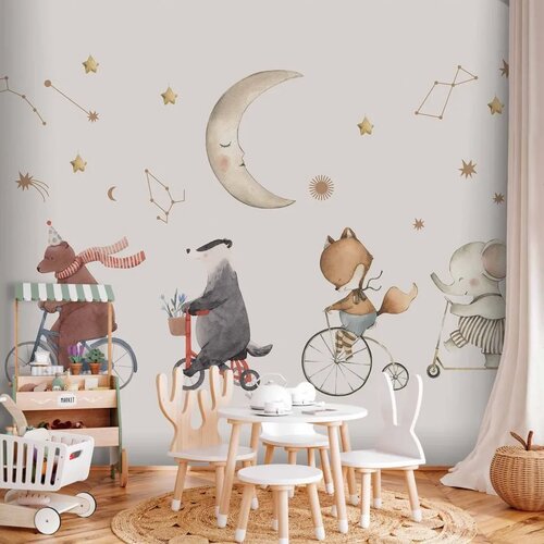  Foto tapeta - Subtle Animals Among the Stars (Watercolour) 100x70 Premium Cijene