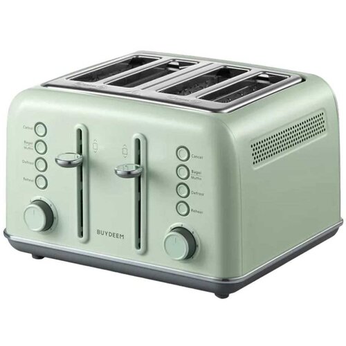 Buydeem 4 Slice Toaster, model DT640E, color Cozy Greenish, EU Slike