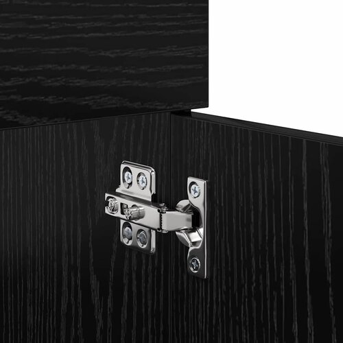  Kupaonski ormar Crni hrast 100 x 38,5 x 46 cm Konstruirano drvo Slike