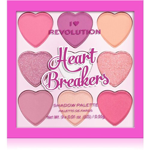 Revolution Heartbreakers paleta senčil za oči odtenek Sweetheart 4.95 g Slike