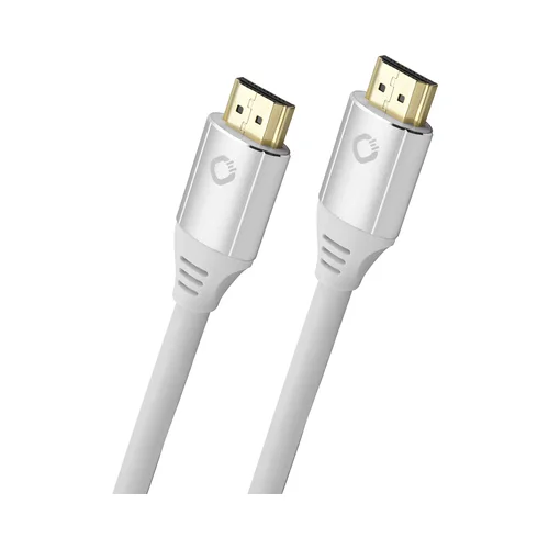 Oehlbach HDMI AV priključni kabel [1x muški konektor HDMI - 1x muški konektor HDMI] 0.75 m bijela