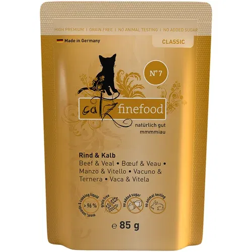 catz finefood Varčno pakiranje 16 x 85 g - Govedina & teletina