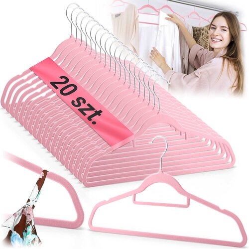 Massido Premium Velvet Clothes Hangers Set of 20 - MS-859 by (21740735) Cene